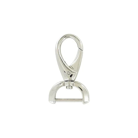 1" Shiny Nickel, Lever Swivel Snap Hook, Zinc Alloy, #P-3059-NIC