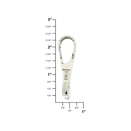 1" Shiny Nickel, Lever Snap Hook, Zinc Alloy, #P-2830-NIC