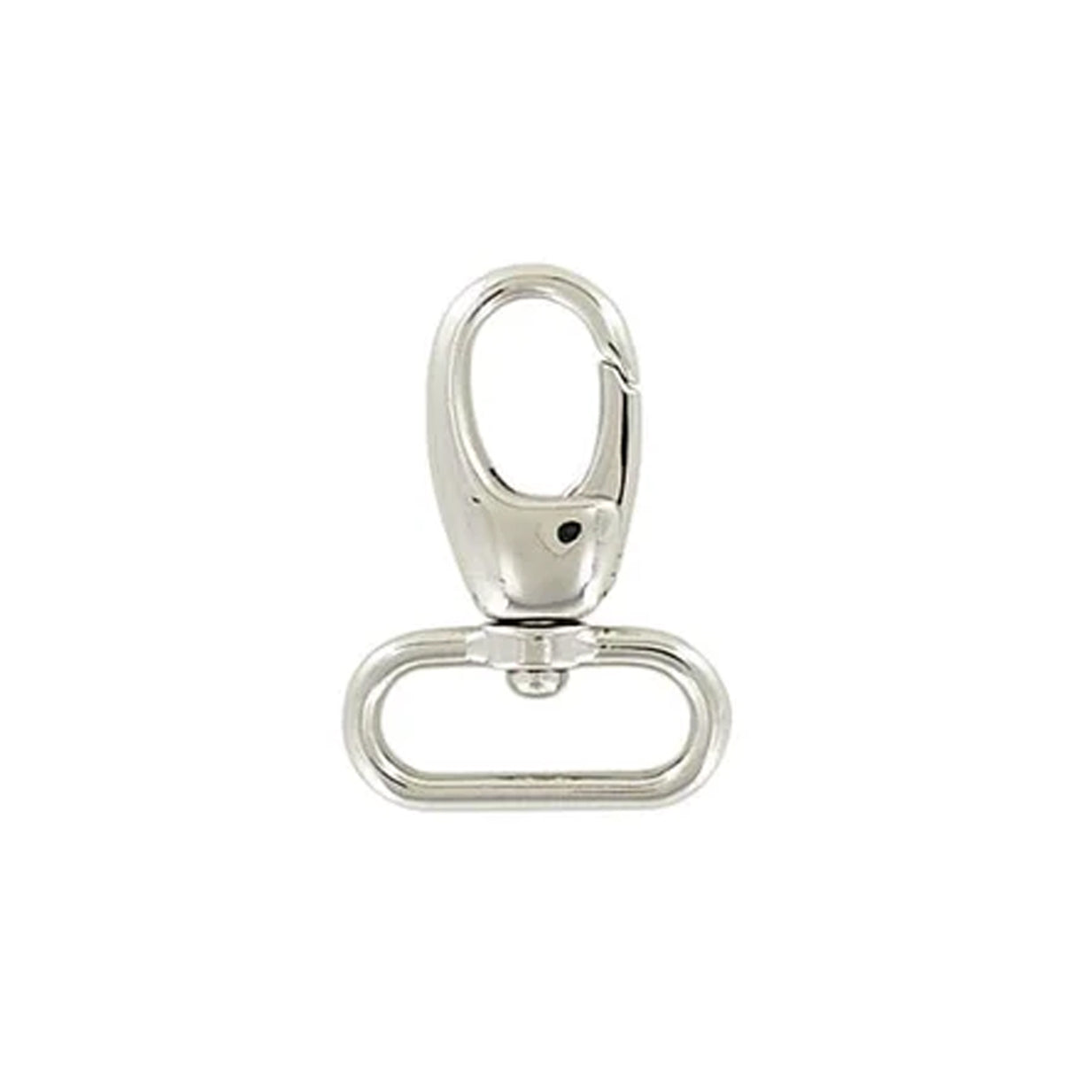 1" Shiny Nickel, Lever Swivel Snap Hook, Zinc Alloy, #P-2274-NP