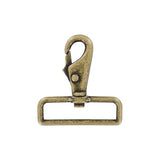 2" Antique Brass, Lever Swivel Snap Hook, Zinc Alloy-PK4, #P-2027-ANTB