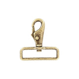 2" Antique Brass, Lever Swivel Snap Hook, Zinc Alloy-PK4, #P-2027-ANTB