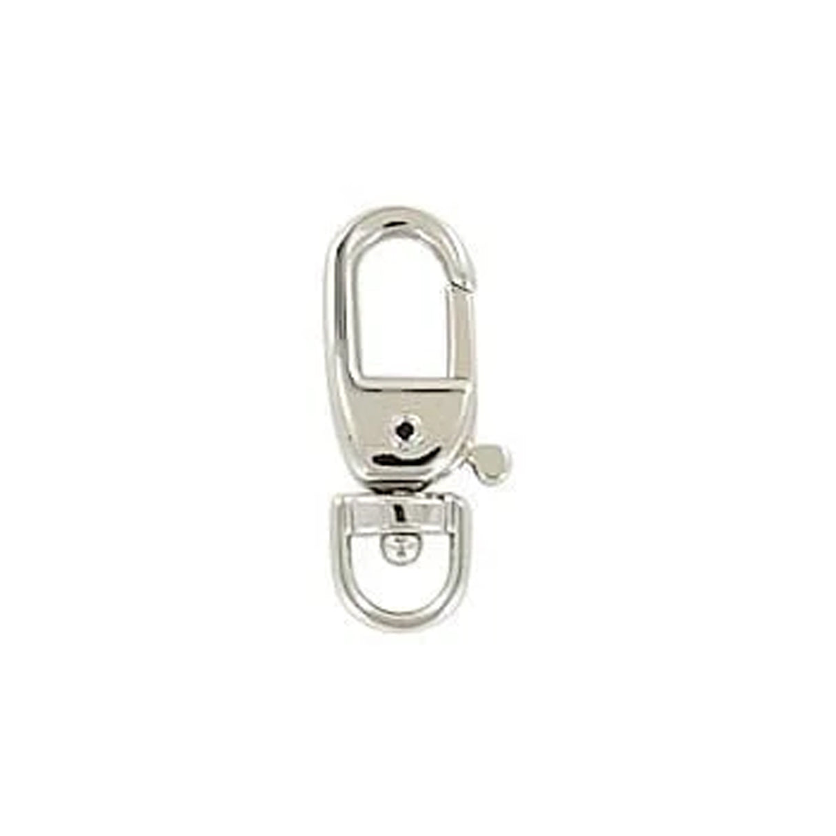 3/16" Shiny Nickel, Trigger Swivel Snap Hook, Zinc Alloy-PK5, #P-2573-NIC