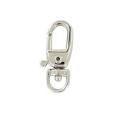 3/16" Shiny Nickel, Trigger Swivel Snap Hook, Zinc Alloy-PK5, #P-2573-NIC