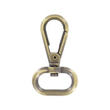 3/4"Antique Brass, Lever Swivel Snap Hook, Zinc Alloy, #P-2888-ANTB