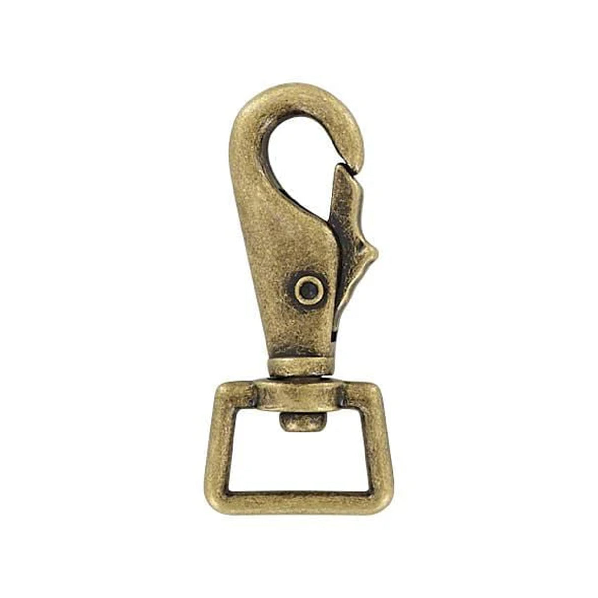 3/4" Antique Brass, Lever Swivel Snap Hook, Zinc Alloy, #P-3181-ANTB