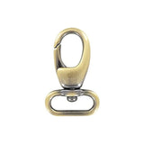 3/4" Antique Brass, Lever Swivel Snap Hook, Zinc Alloy-PK4, #P-2273-ANTB