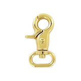 3/4" Shiny Gold, Trigger Swivel Snap Hook, Zinc Alloy, #P-3130-GOLD