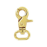 3/4" Shiny Gold, Trigger Swivel Snap Hook, Zinc Alloy, #P-3130-GOLD