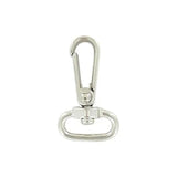 3/4" Shiny Nickel, Lever Swivel Snap Hook, Zinc Alloy-PK4, #P-2241-NP