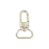 3/4" Shiny Nickel, Lever Swivel Snap Hook, Zinc Alloy, #P-2766-NIC