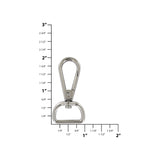 3/4" Shiny Nickel, Tear Drop Lever Swivel Snap, Zinc Alloy-PK5, #P-3180-NIC