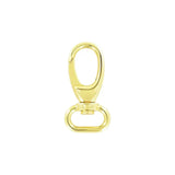 3/4" Shiny Gold, Lever Swivel Snap Hook, Zinc Alloy, #P-2275-GOLD