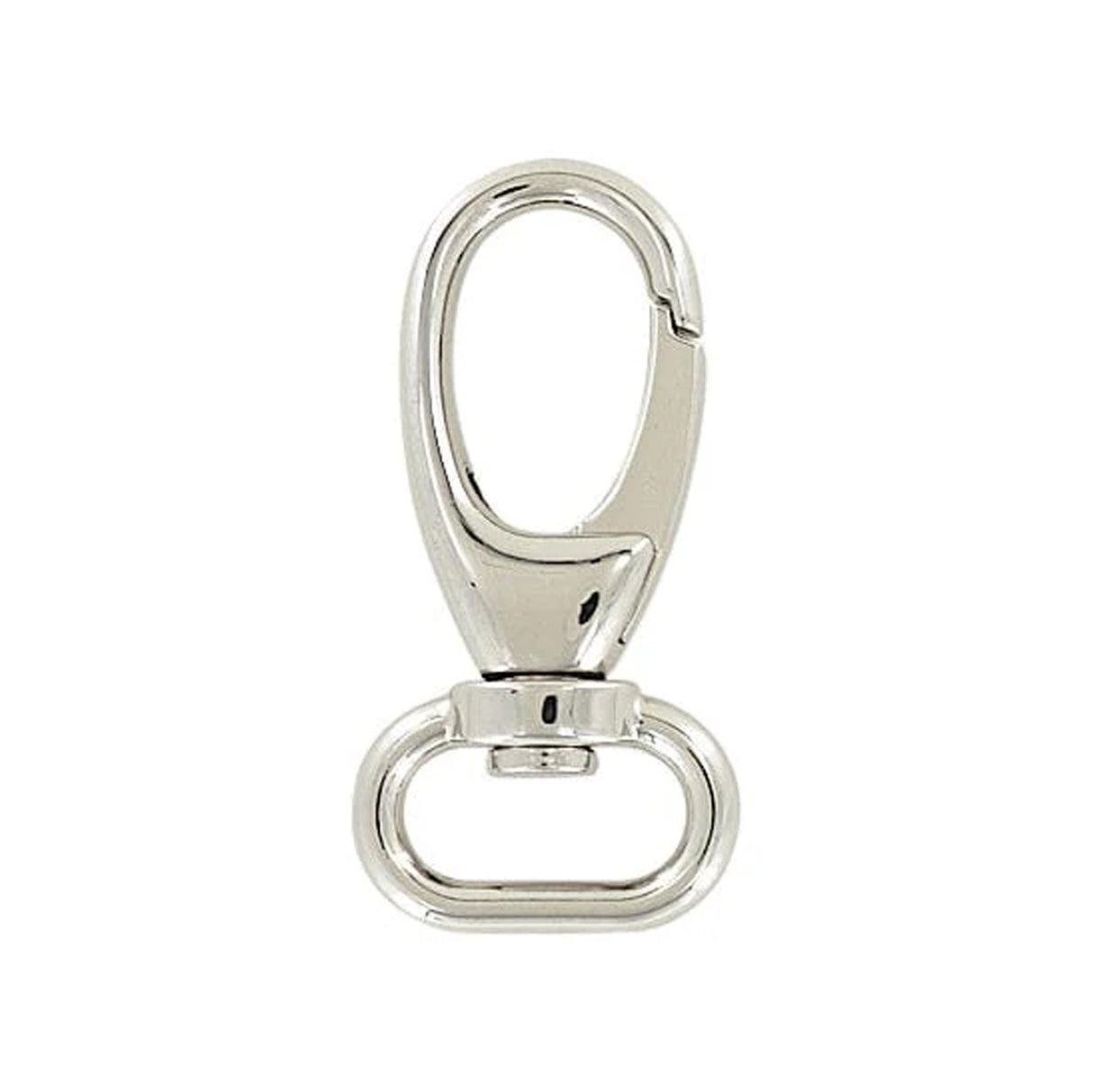 3/4" Shiny Nickel, Lever Swivel Snap Hook, Zinc Alloy, #P-2275-NIC