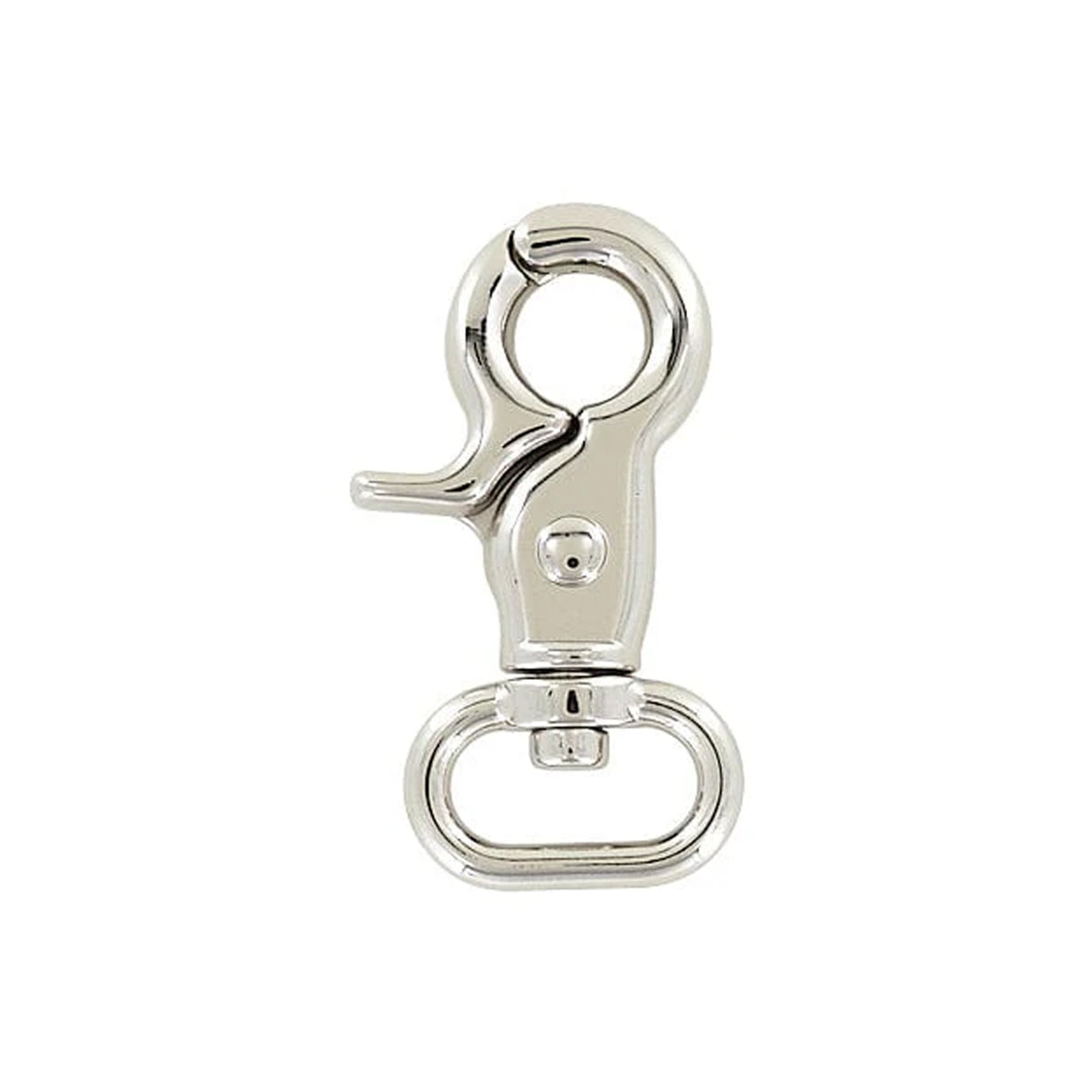 3/4" Shiny Nickel, Trigger Swivel Snap Hook, Zinc Alloy, #P-3130-NIC