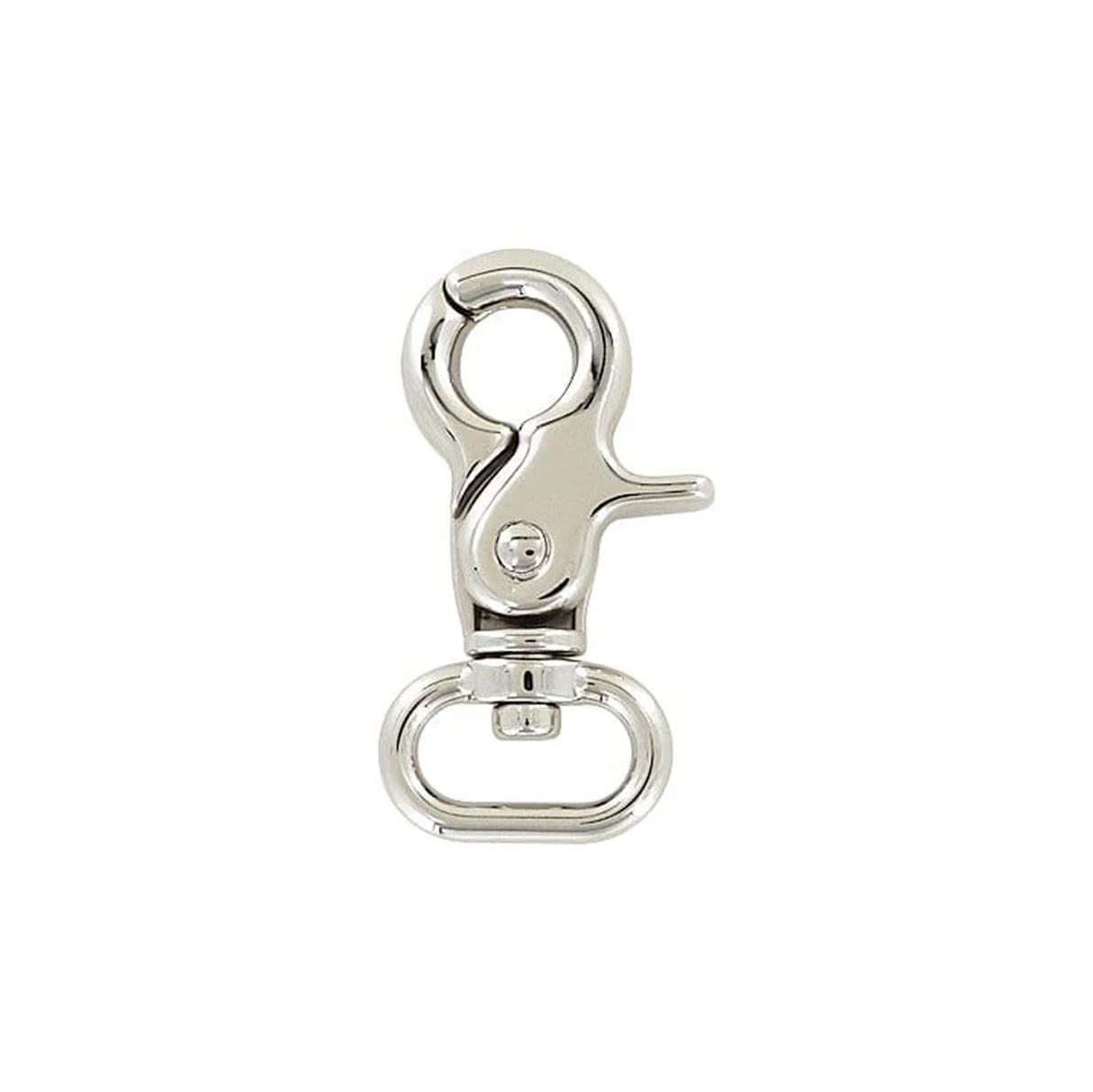 3/4" Shiny Nickel, Trigger Swivel Snap Hook, Zinc Alloy, #P-3130-NIC