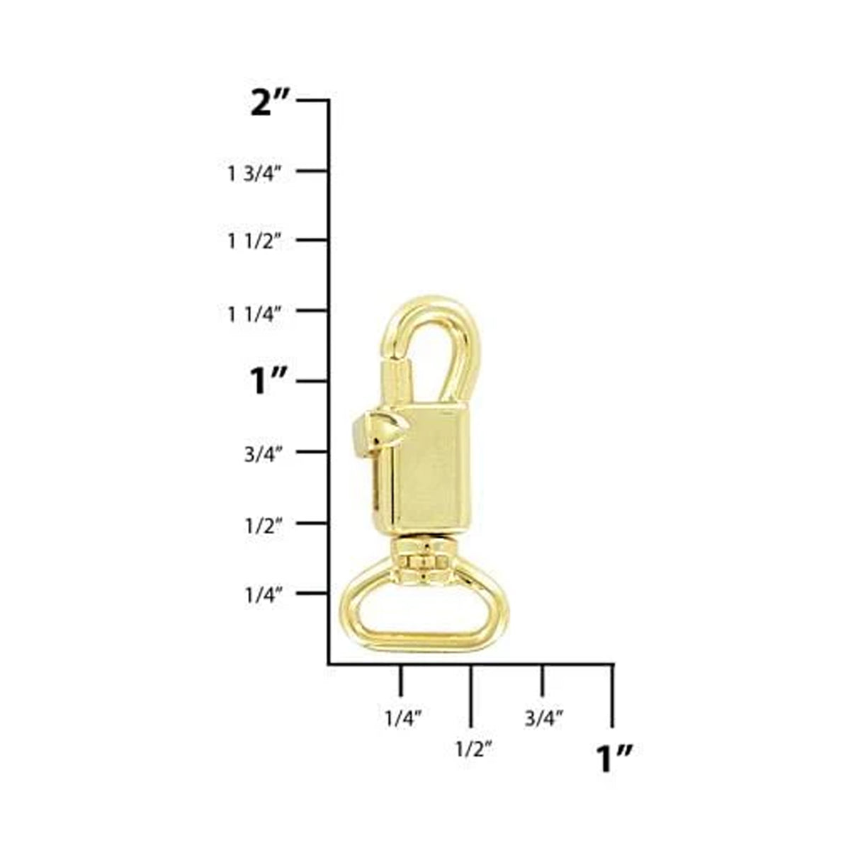 3/8" Shiny Gold, Trigger Swivel Snap Hook, Zinc Alloy-PK5, #P-2209-GOLD