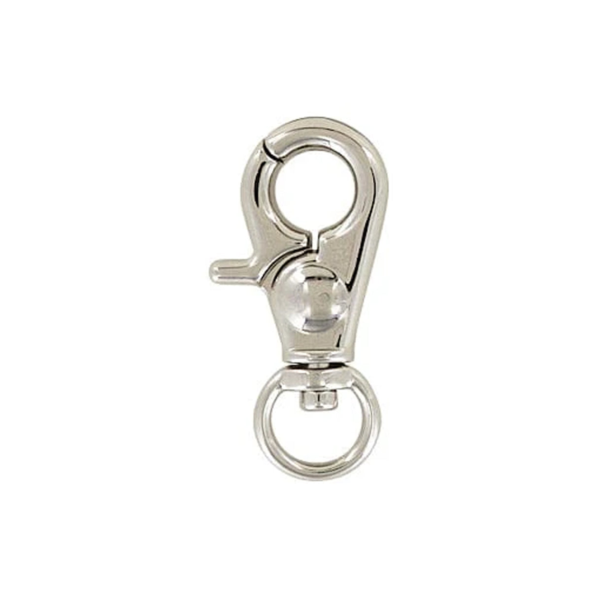 3/8" Shiny Nickel, Trigger  Swivel Snap Hook, Zinc Alloy, #P-2651-NIC