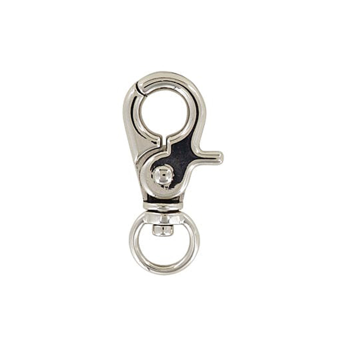 3/8" Shiny Nickel, Trigger  Swivel Snap Hook, Zinc Alloy, #P-2651-NIC