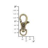 5/16" Antique Brass, Trigger Swivel Snap Hook, Zinc Alloy, #P-2207-ANTB