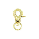 5/16" Gold, Trigger Swivel Snap Hook, Zinc Alloy, #P-3066-GOLD