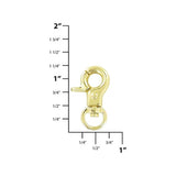 5/16" Gold, Trigger Swivel Snap Hook, Zinc Alloy, #P-3066-GOLD