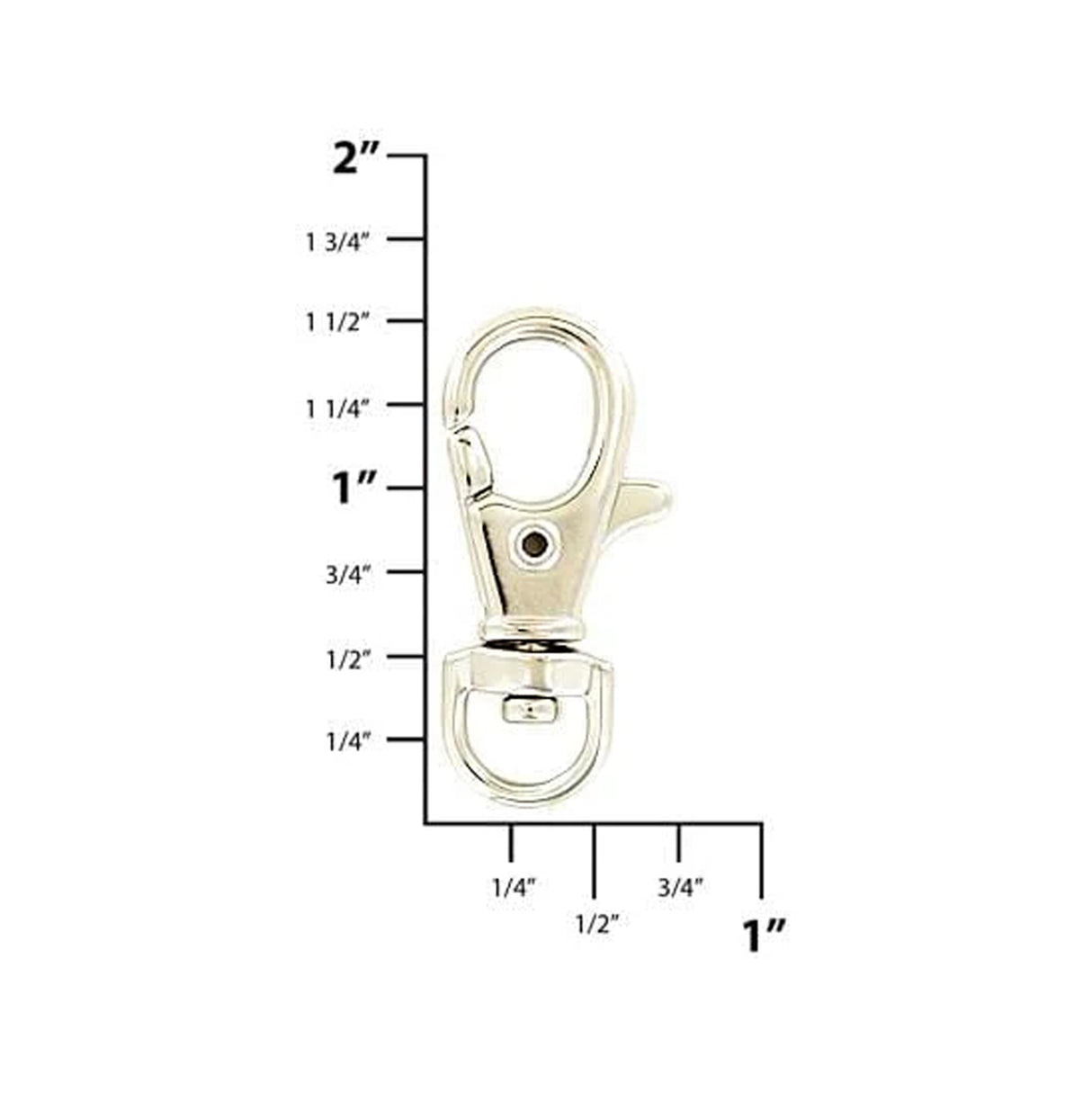 5/16" Nickel, Trigger Swivel Snap Hook, Zinc Alloy, #P-2207-NP