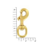 5/8" Brass, Swivel Snap Hook, Solid Brass, #P-1440