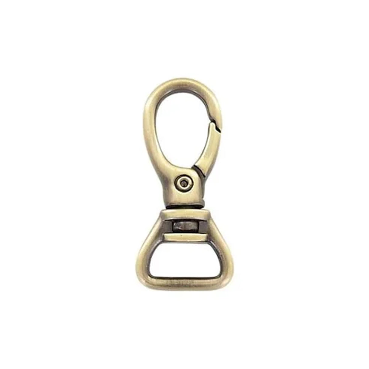 5/8" Brushed Antique Brass, Lever Swivel Snap Hook, Zinc Alloy, #P-2801-ANTB