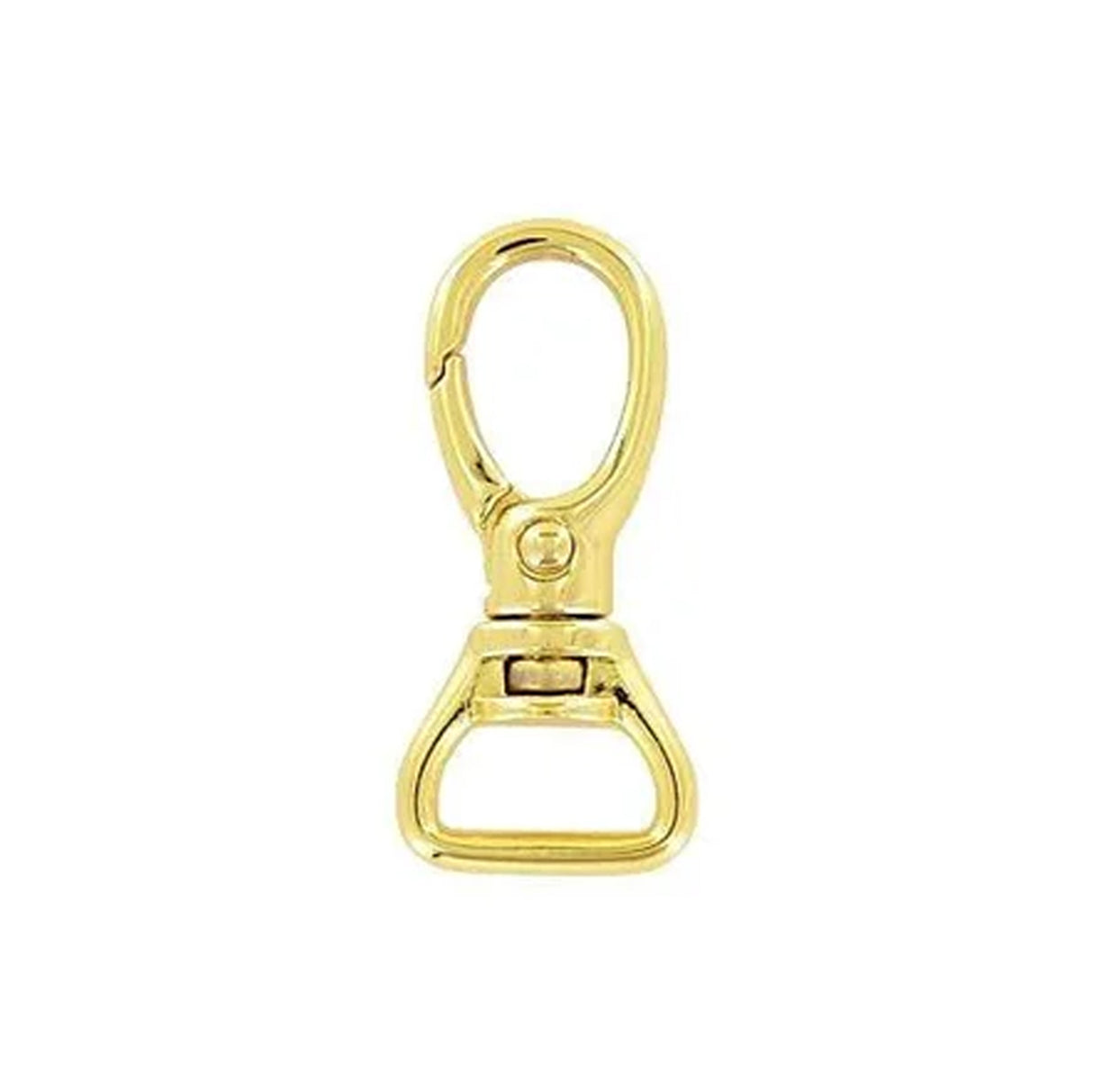 5/8" Shiny Gold, Lever Swivel Snap Hook, Zinc Alloy, #P-2801-GOLD