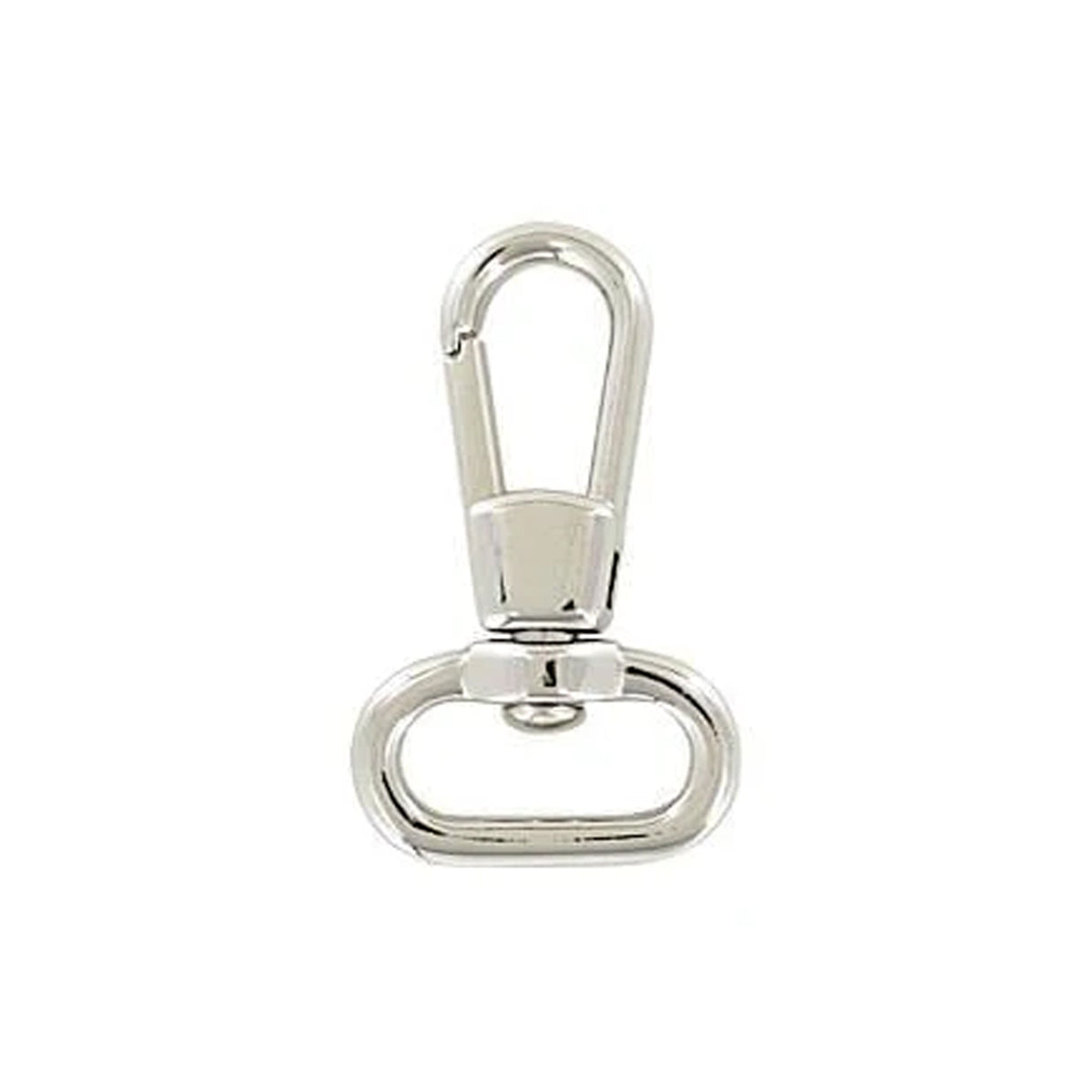 5/8" Shiny Nickel, Lever Swivel Snap Hook, Zinc Alloy-5pk, #P-2011-NIC