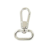 5/8" Shiny Nickel, Lever Swivel Snap Hook, Zinc Alloy-5pk, #P-2011-NIC