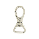 5/8" Shiny Nickel, Lever Swivel Snap Hook, Zinc Alloy, #P-2801-NIC