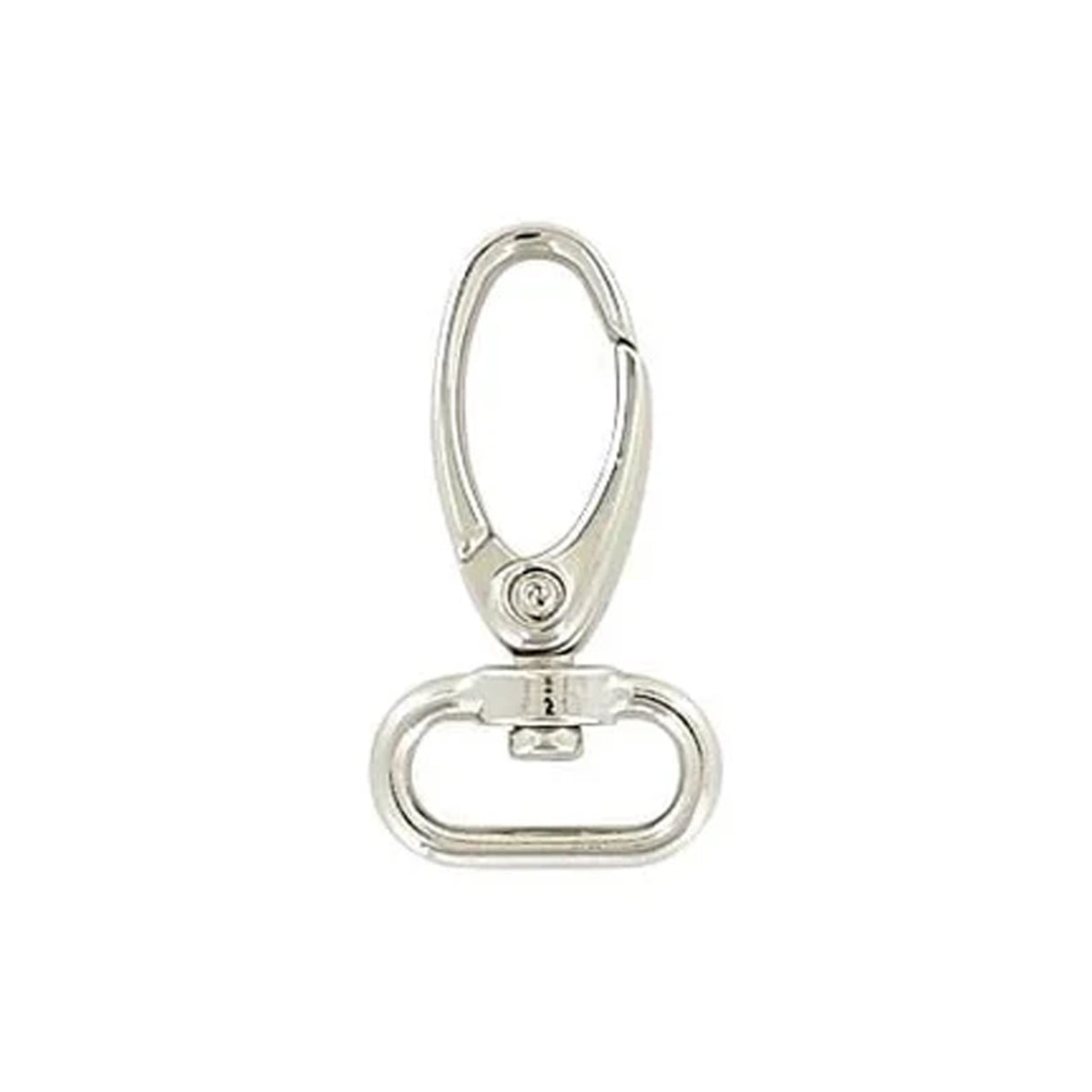 5/8" Shiny Nickel, Lever Swivel Snap Hook, Zinc Alloy-PK5, #P-2829-NIC