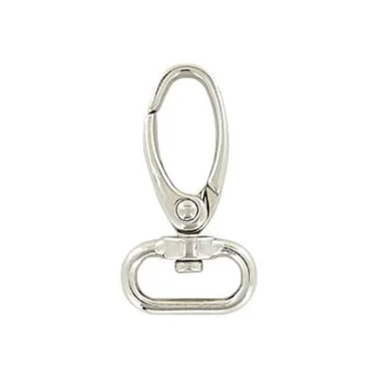 5/8" Shiny Nickel, Lever Swivel Snap Hook, Zinc Alloy-PK5, #P-2829-NIC