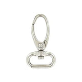 5/8" Shiny Nickel, Lever Swivel Snap Hook, Zinc Alloy-PK5, #P-2829-NIC