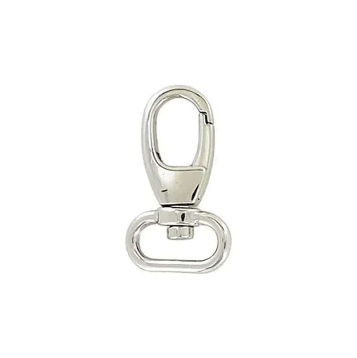 5/8" Shiny Nickel, Lever Swivel Snap Hook, Zinc Alloy, #P-3127-NIC