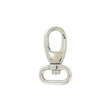 5/8" Shiny Nickel, Lever Swivel Snap Hook, Zinc Alloy, #P-3127-NIC