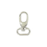 5/8" Shiny Nickel, Lever Swivel Snap Hook, Zinc Alloy, #P-3127-NIC