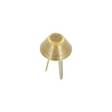 5/8" Antique Brass, Cone Handbag Bottom Stud Prong, Zinc Alloy-PK10, #P-1503-ANTB