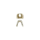 #5 Brass, Dunlap Top Stop, Zinc Alloy-PK10, #DC5-T-BP