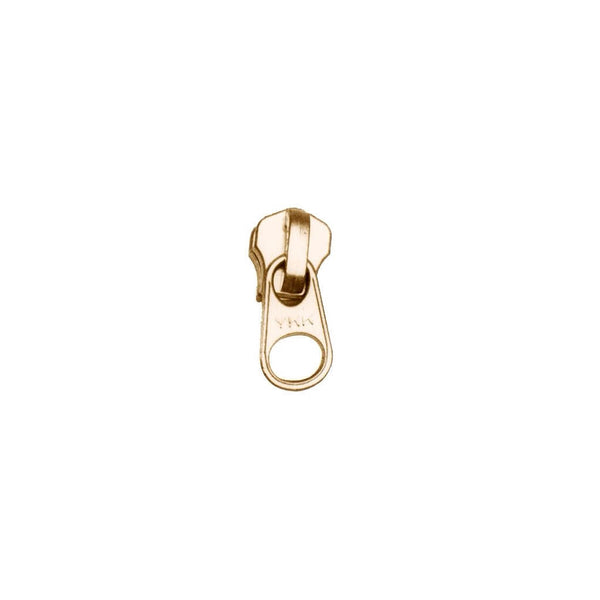 #5 Brass, Metal, YKK Short Tab Semi-Swivel Zipper Slider, Zinc Alloy, –  Weaver Leather Supply