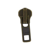 #7 Antique Brass, Metal, YKK Auto Lock Zipper Slider, Zinc Alloy, #7M-1-ANTB