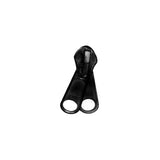 #8 Black, Coil, YKK Long Tab Reversible Zipper Slider, Zinc Alloy, #8C-2-BLK