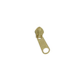 #8 Brass, Coil, YKK Long Tab Semi-Swivel Zipper Slider, Zinc Alloy, #8C-1-BP