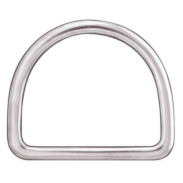 Flat Saddle D-Ring Stainless Steel, 3-1/2