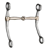 Tom Thumb Snaffle Bit, 5" Copper Mouth, Stainless Steel, 6-1/2" Cheeks