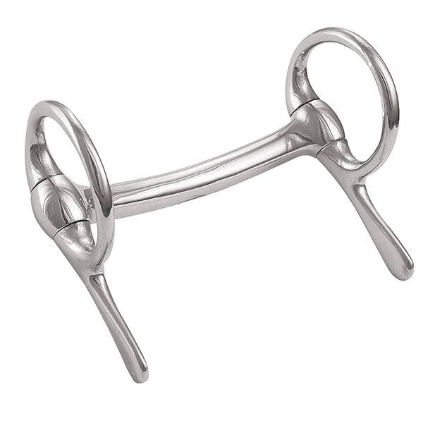 Miniature Half Cheek Driving Bit, 3-1/2" Mullen Mouth, Stainless Steel