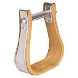 Wooden Stirrups, Bell, 3-1/2" Tread