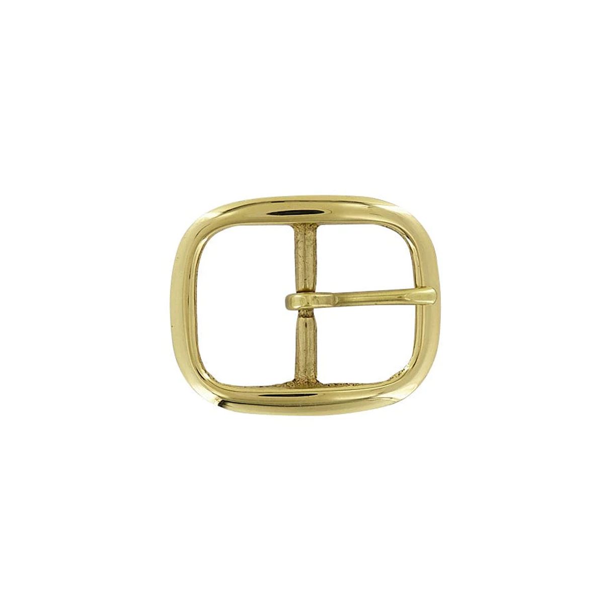 1 1/2" Brass, Center Bar Buckle, Solid Brass, #C-1346-SB