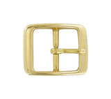 Ohio Travel Bag 1 1/4" Brass, Center Bar Buckle, Solid Brass, #C-1343-SB C-1343-SB